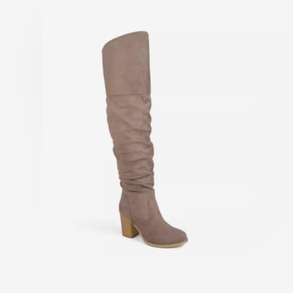 Elegant Taupe Knee-High Boots